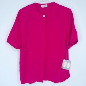 Vintage NWT Christian Dior Chemises hot pink top